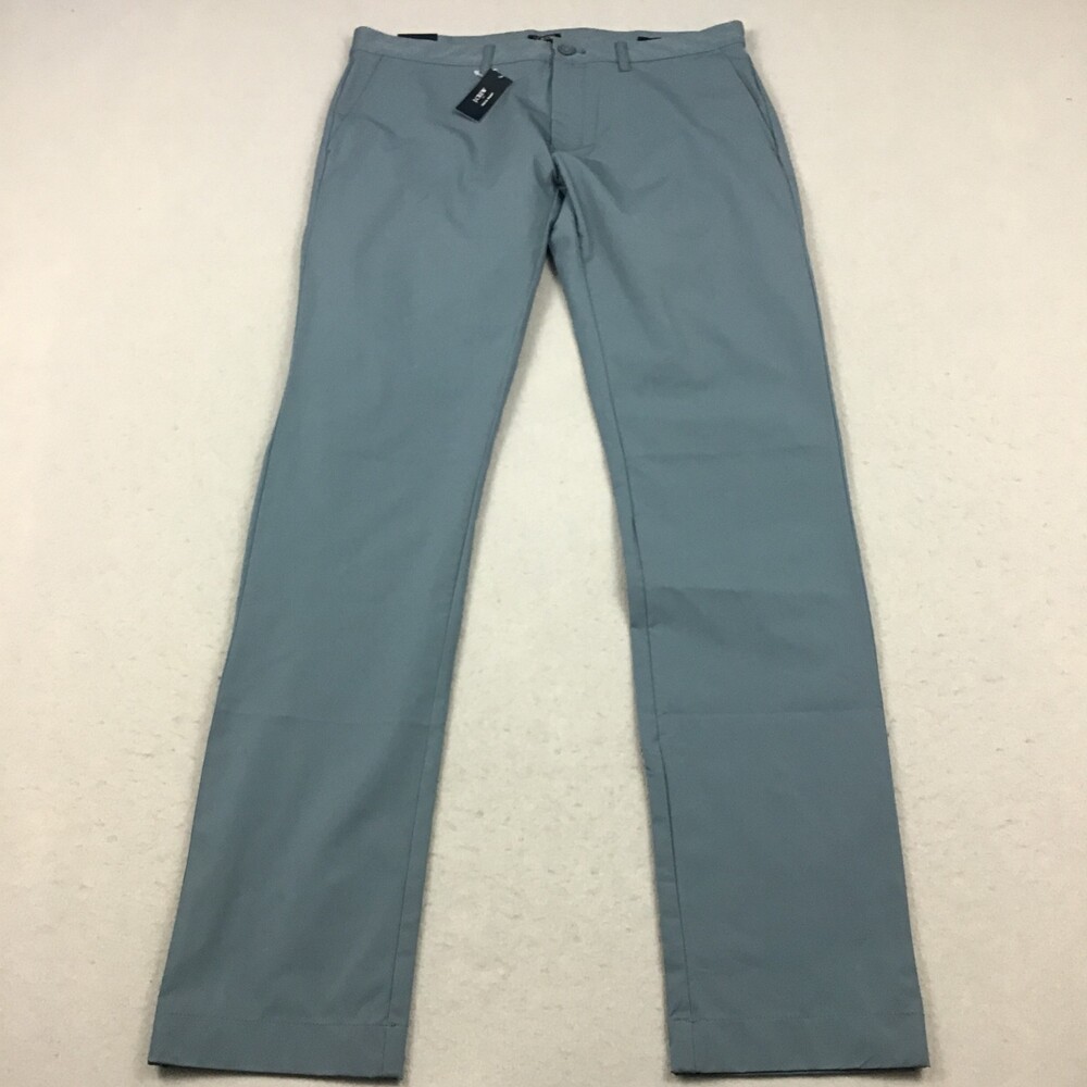 J.Crew Pants Men 32 Blue Slim Fit Tech Chino Flex Performance Breathable Flat